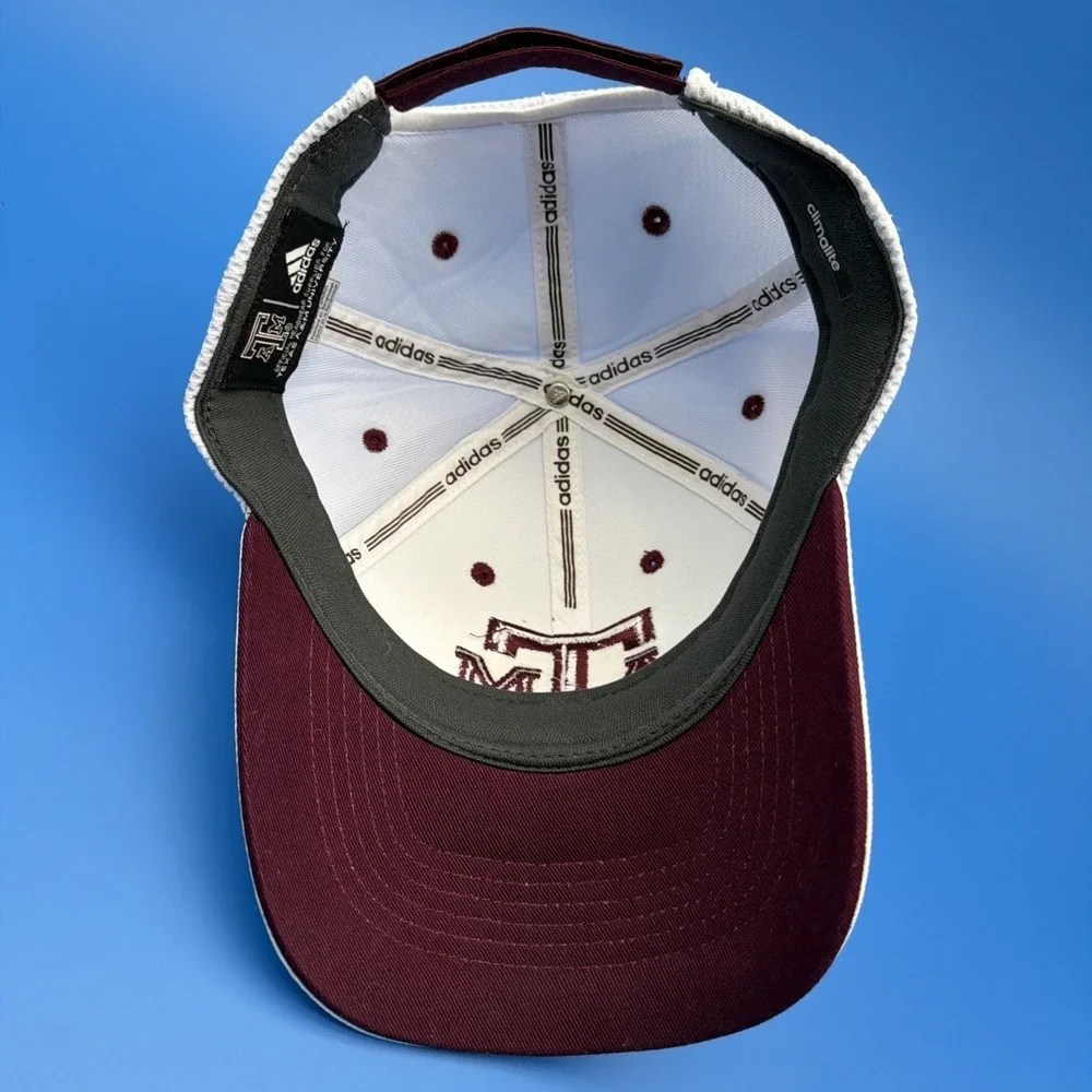 NCAA Texas A&M Aggies Adidas Adjustable White Hat Climate